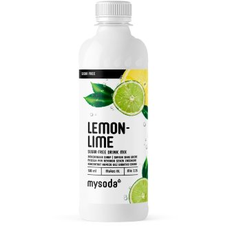 Безсахарный напиток-концентрат Mysoda со вкусом лимона и лайма 500 мл