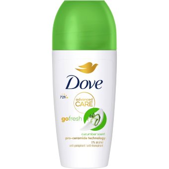 Антиперспирант-дезодорант Dove 72h Advanced Care с огурцом и зеленым чаем ролик 50 мл