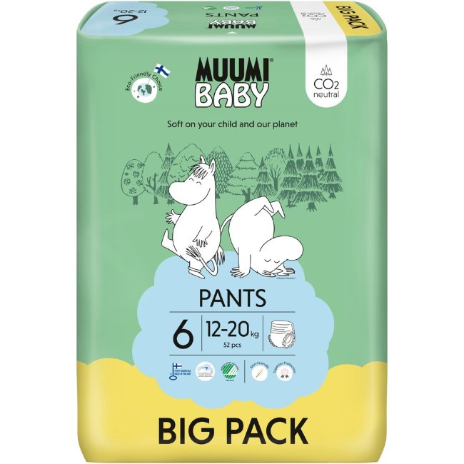 Подгузники-шорты Muumi Baby Pants 6 - 52 шт 12-20 кг
