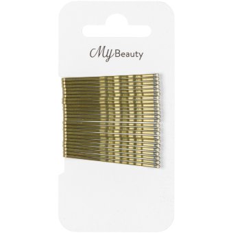 Заколка для волос My Beauty золотая 48 мм (уп 24 шт)