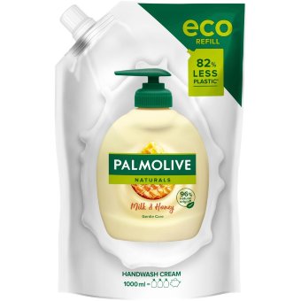 Жидкое мыло Palmolive Naturals (молоко, мед) 1000 мл, мягкая упаковка