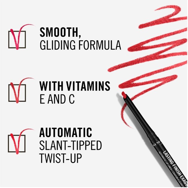 Автоматический контур для губ Rimmel Lasting Finish Exaggerate 1 г 024 Red Diva