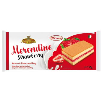 Бисквитные пирожные с клубничной кремовой начинкой Meister Moulin Biscuit 250 гр