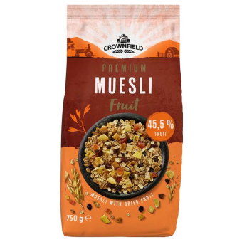 Мюсли (фруктовое ассорти) CROWNFIELD 750 гр Мюсли (фруктовое ассорти) CROWNFIELD 750 гр
