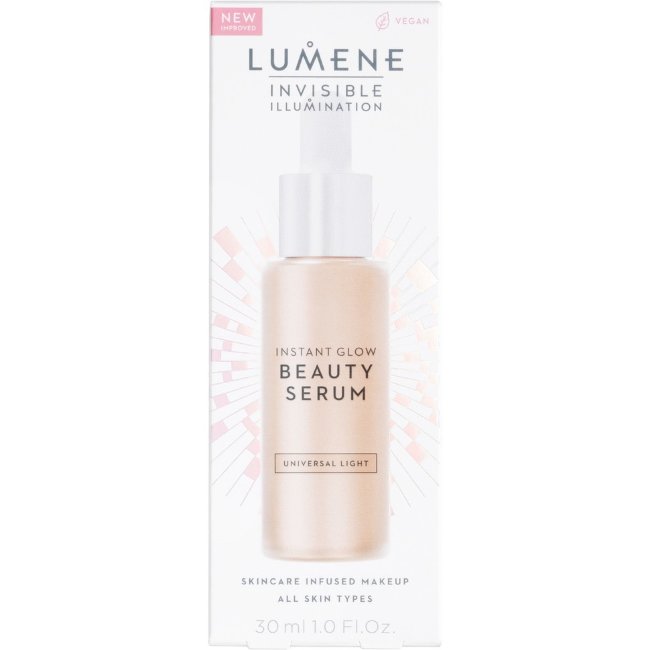Тональный серум Lumene Invisible Illumination Instant Glow универсальный светлый 30 мл