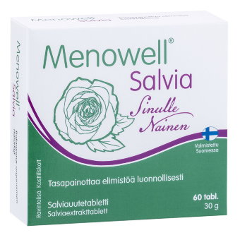 Витамины Menowell Salvia для женщин 60 таблеток Hankintatukku