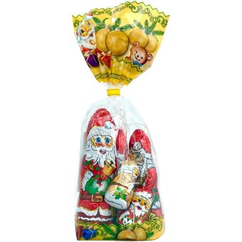 Рождественский пакет шоколадных конфет в форме Санта-Клауса Cosmo 170 гр