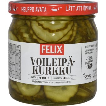 Огурцы Felix в пряном бульоне 400/210 гр