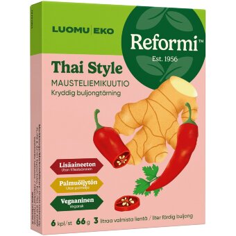 Бульонный кубик Reformi Eko в тайском стиле 66 гр (уп 6 шт)