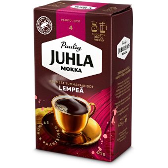 Кофе молотый для фильтра Paulig Juhla Mokka Lempeä 425 гр