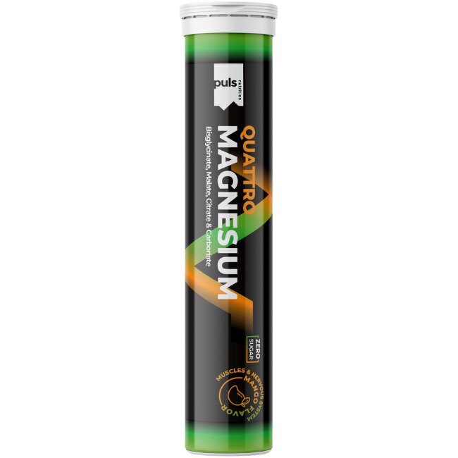 Шипучие таблетки PULS Quattro magnesium манго (уп 20 шт)