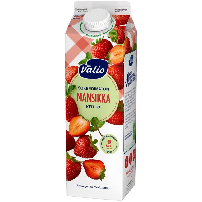 Клубничный кисель Valio 1 кг без сахара