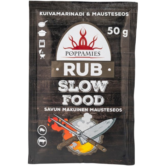 Приправа Poppamies Rub Slow Food 50 гр