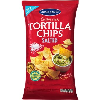 Кукурузные чипсы Santa Maria Tortilla Chips соленые 475 гр