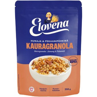 Овсяная гранола Elovena с медом и пекановыми орехами 350 гр