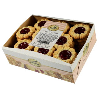 Песочное малиновое печенье Leivon 500 гр Песочное малиновое печенье Leivon 500 гр