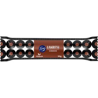 Лакричная конфета с шоколадом  Fazer Lakritsi Choco 20 гр