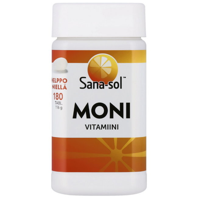 Mультивитамины Moni-vitamiini 180 таблеток Sana-Sol
