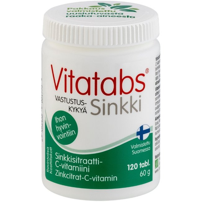 Цитрат цинка + C Vitatabs Sinkki 120 табл