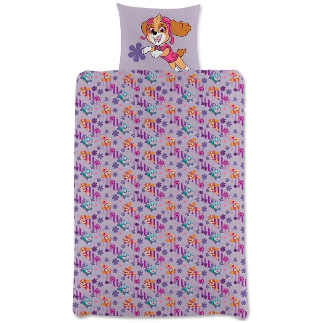 Детский комплект постельного белья Paw Patrol 120x160+40x60 см лиловый