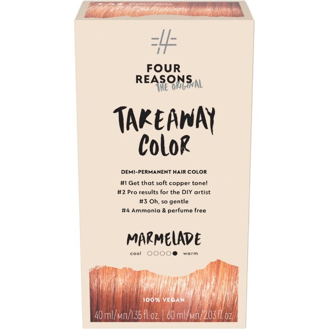 Стойкая краска для волос Four Reasons Original Takeaway Color 7.43 мармелад