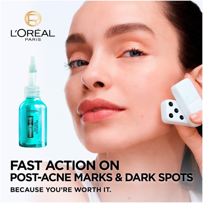 Пилинг-эксфолиант для устранения темных пятен L'Oréal Paris Bright Reveal Niacinamide 25 мл