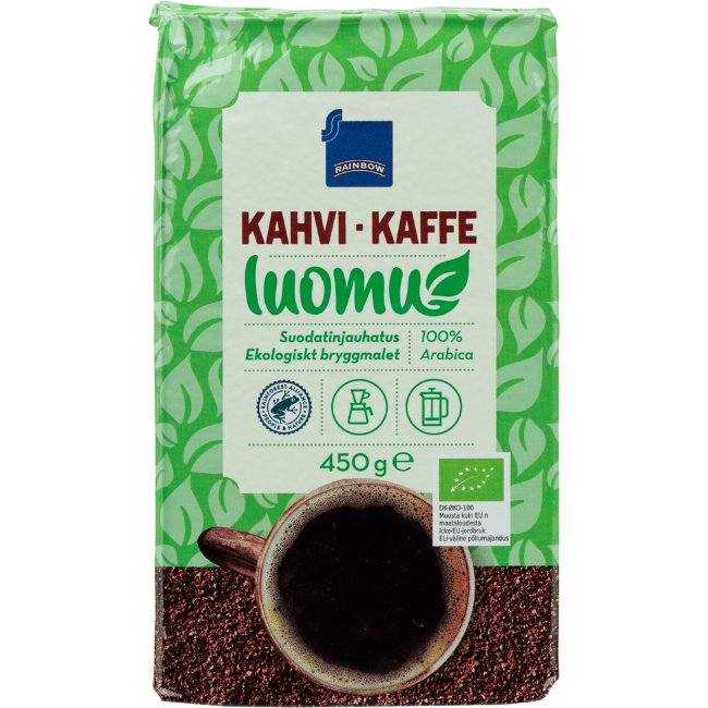 Кофе молотый для кофеварки органический Rainbow 450 гр
