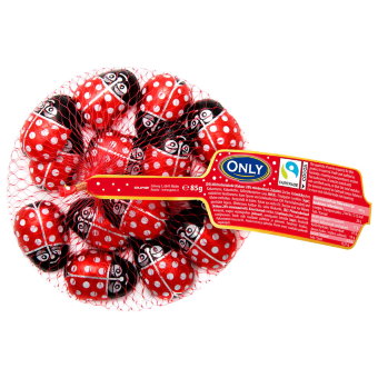Молочный шоколад Only фигурный "Божьи коровки" 85 г