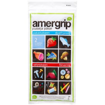 Универсальные пакеты для хранения Amergrip (зеленые) 10 шт 2 л