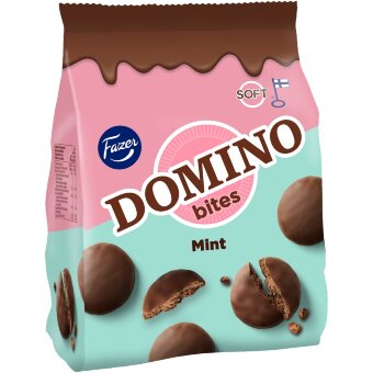 Печенье Domino Bites Mint для наслаждения 174 гр Печенье Domino Bites Mint для наслаждения 174 гр
