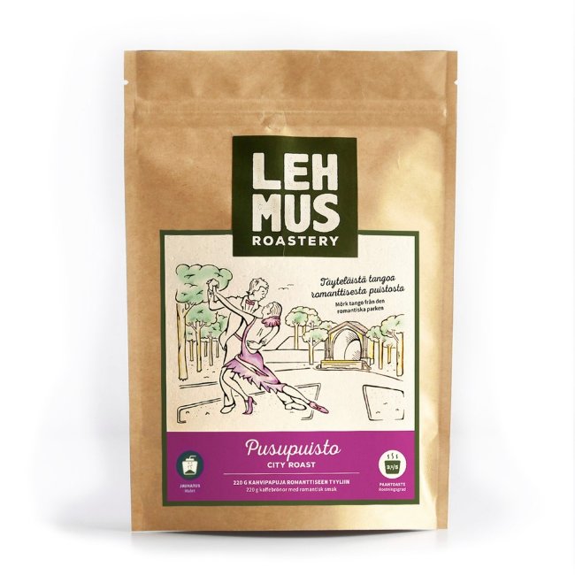 Кофе Lehmus Roastery Pusupuisto средней обжарки 220 гр молотый для фильтра