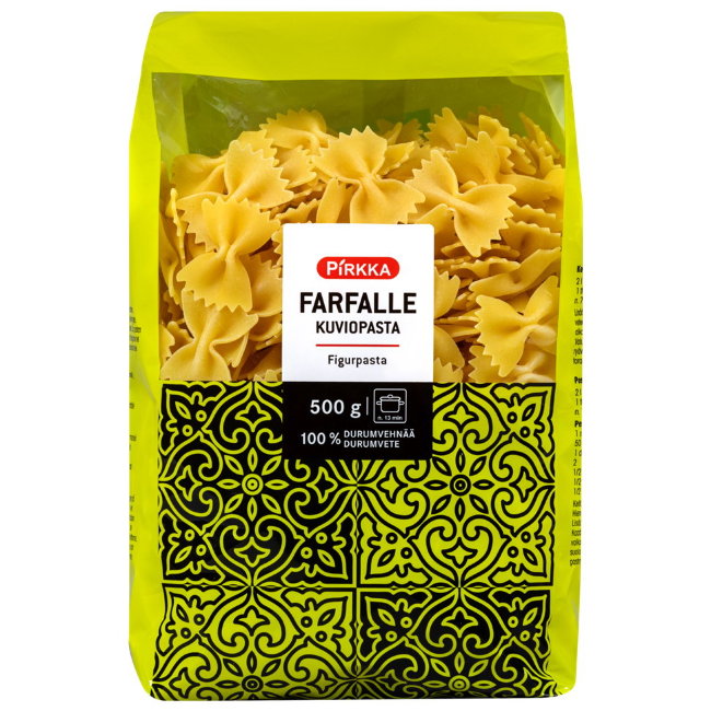 Паста Фарфалле Pirkka Farfalle 500 гр