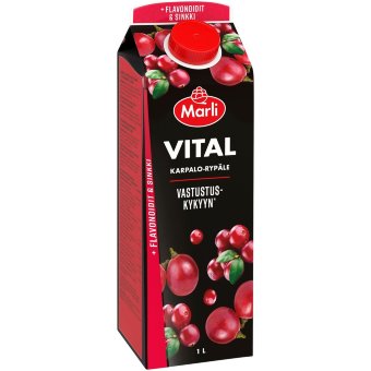 Клюквенно-виноградный напиток Vital Marli 1 л