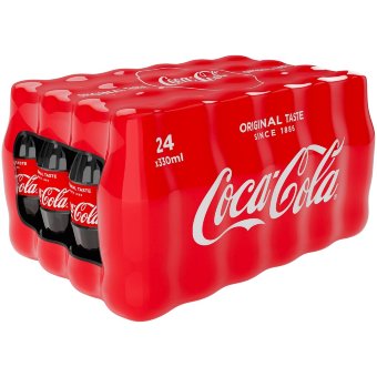 Газированный напиток Coca-Cola Original Taste (уп 24 шт) 0,33 л