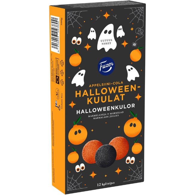 Конфеты Fazer Halloweenkuulat 260 гр Конфеты Fazer Halloweenkuulat 260 гр