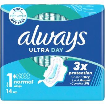 Гигиенические прокладки Always Ultra Normal 1 Wings 14 шт Гигиенические прокладки Always Ultra Normal 1 Wings 14 шт