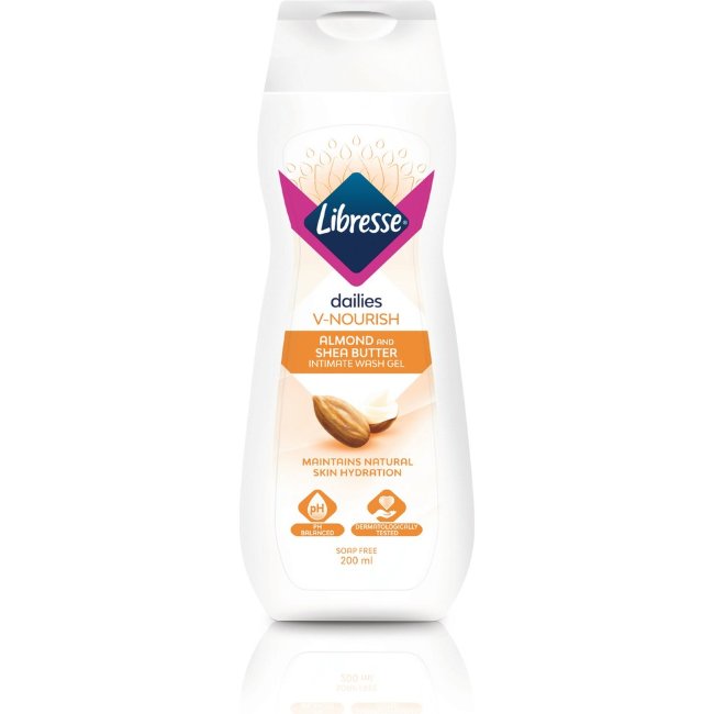 Гель для интимной гигиены Libresse V-care (масло ши, миндаль) 200 мл