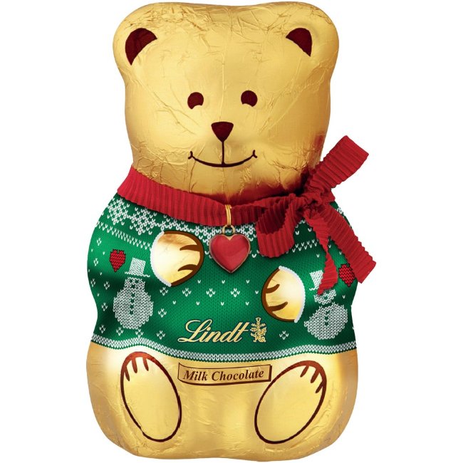 Фигурка из молочного шоколада Lindt TEDDY в свитере 100 гр