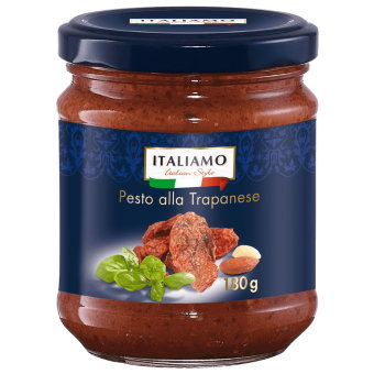 Сицилийский песто (миндаль, базилик, чеснок) ITALIAMO Pesto alla Trapanese 180/400 гр