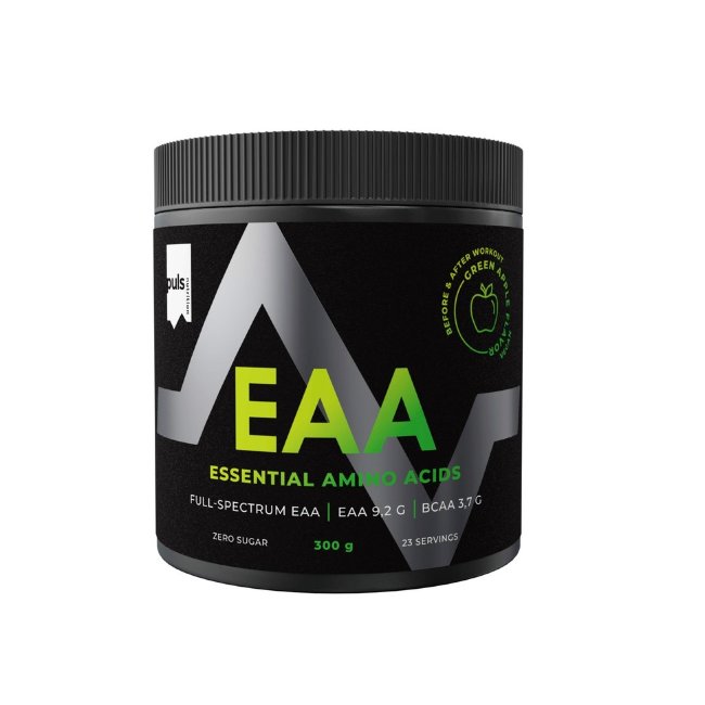 EAA аминокислотный напиток со вкусом зеленого яблока PULS 300 гр