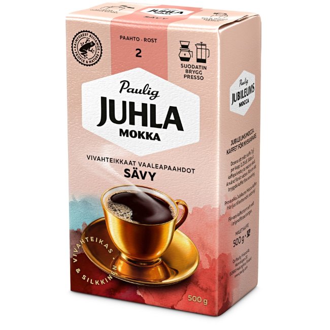Кофе молотый для фильтра Paulig Juhla Mokka Sävys 500 гр