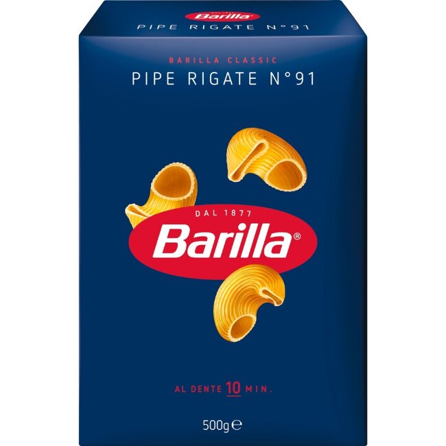 Паста Barilla Pipe Rigate из твердых сортов пшеницы 500 гр Паста Barilla Pipe Rigate из твердых сортов пшеницы 500 гр