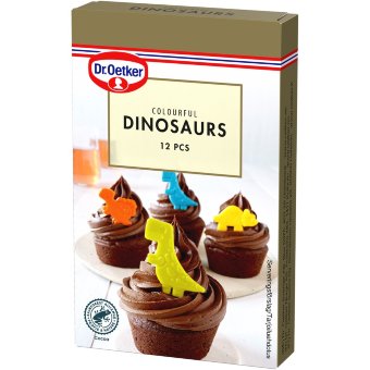 Украшения Dr. Oetker Colourful Dinosaurs (уп 12 шт)
