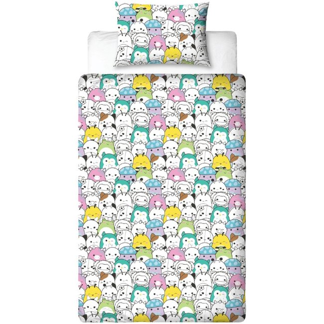 Детский комплект постельного белья Squishmallows 150x210+50x60 см
