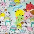Детский комплект постельного белья Squishmallows 150x210+50x60 см