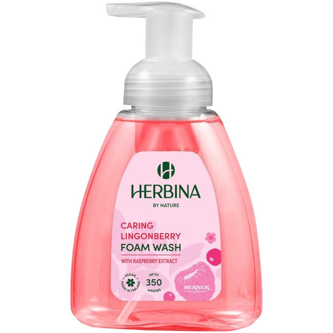 Пенная мыла Herbina Caring Lingonberry 300 мл