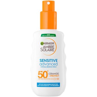 Спрей для защиты от солнца Garnier Ambre Solaire Sensitive Advanced Protection для взрослых SPF50+ 150 мл