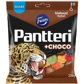 Конфеты Fazer Pantteri +choco 220 гр