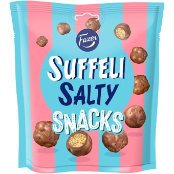 Кукурузные конфеты в молочном шоколаде Fazer Suffeli Salty Snacks 140 гр