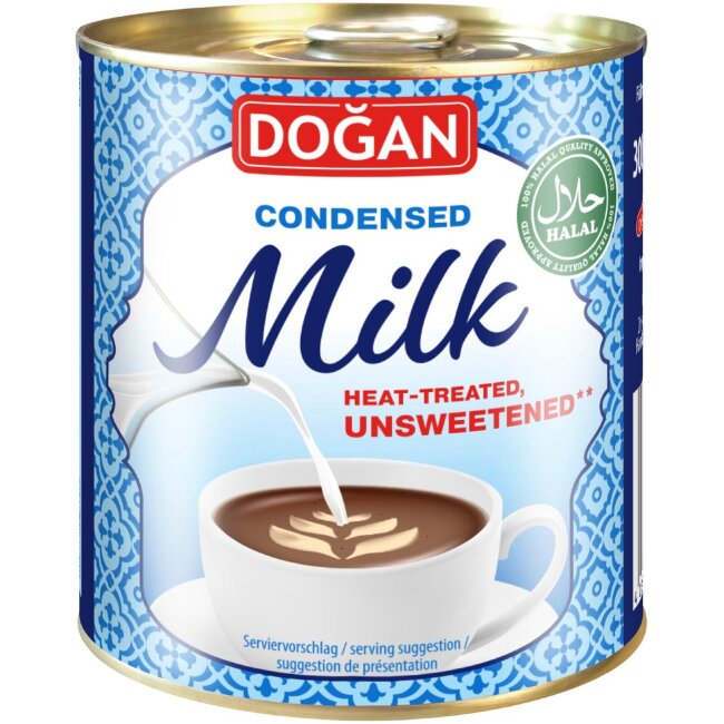 Сгущенное молоко Dogan 300 гр, несладкое HALAL